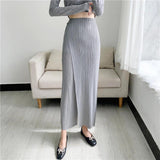 Straight Oblique Loose Slimming Casual Pleated Pants - Nioor