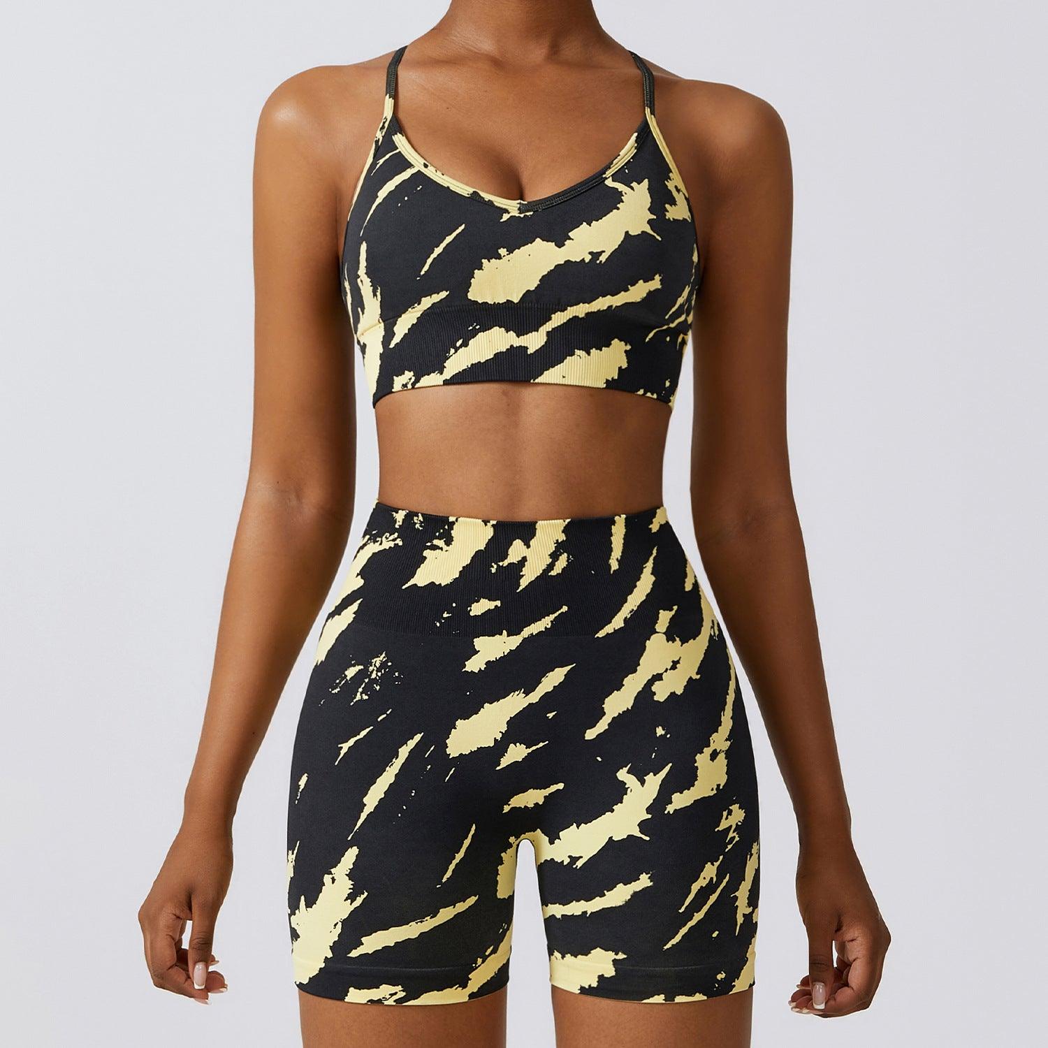 Camouflage Printing Seamless Yoga Suit - Nioor