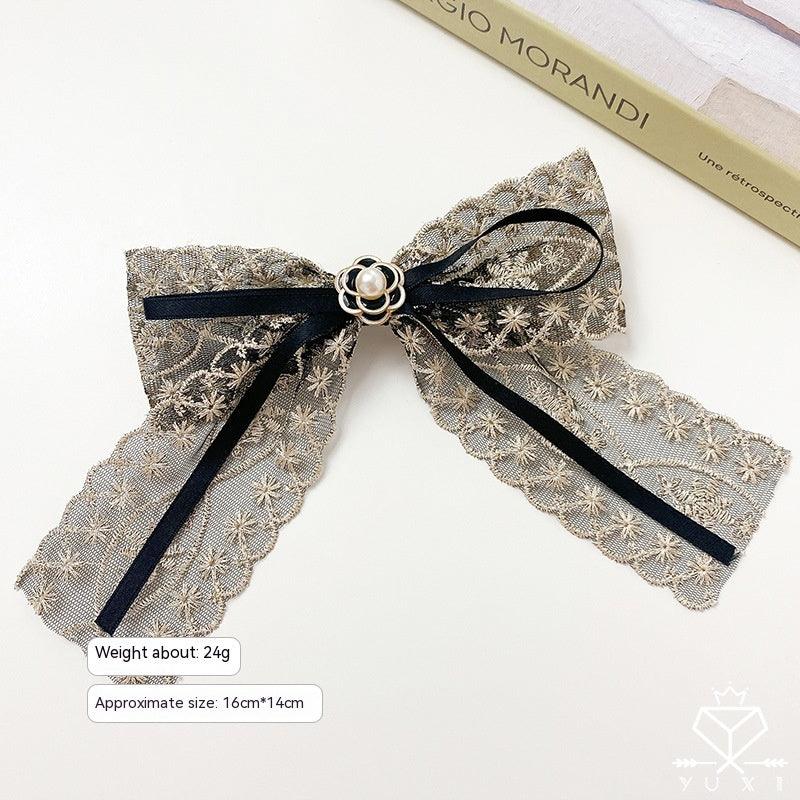 New Lace Bow Barrettes Women - Nioor