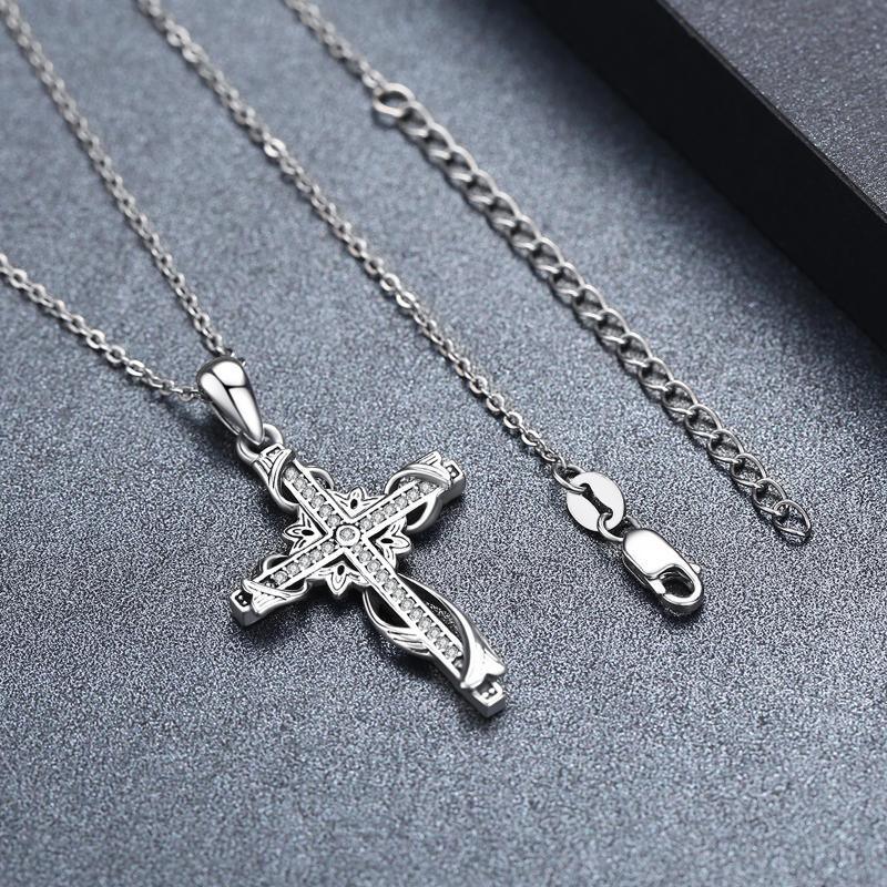 925 Sterling Silver for Women Cross Pendant Cross Jewelry Cross Necklace - Nioor