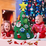 Felt Christmas Tree Three-dimensional Christmas Tree Pendant Children's Puzzle Handmade DIY - Nioor