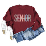 Female Lettering Fashion Loose Casual Long Sleeve Sweater - Nioor