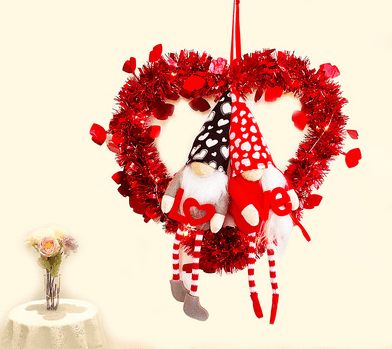 Valentine's Day Ornament Gift Faceless Doll Garland Valentine's Day Atmosphere Garland - Nioor