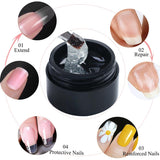 Fiber extension rubber reinforcement repair nail polish - Nioor