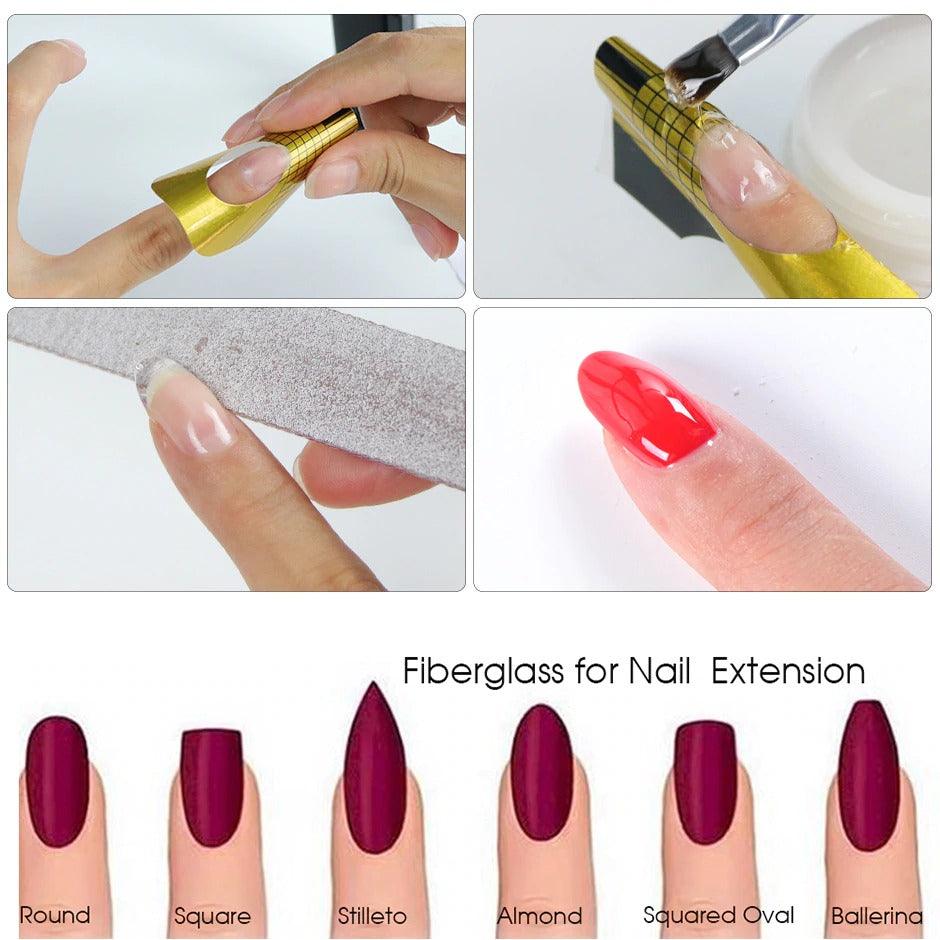 Fiber extension rubber reinforcement repair nail polish - Nioor