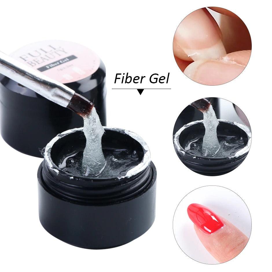 Fiber extension rubber reinforcement repair nail polish - Nioor