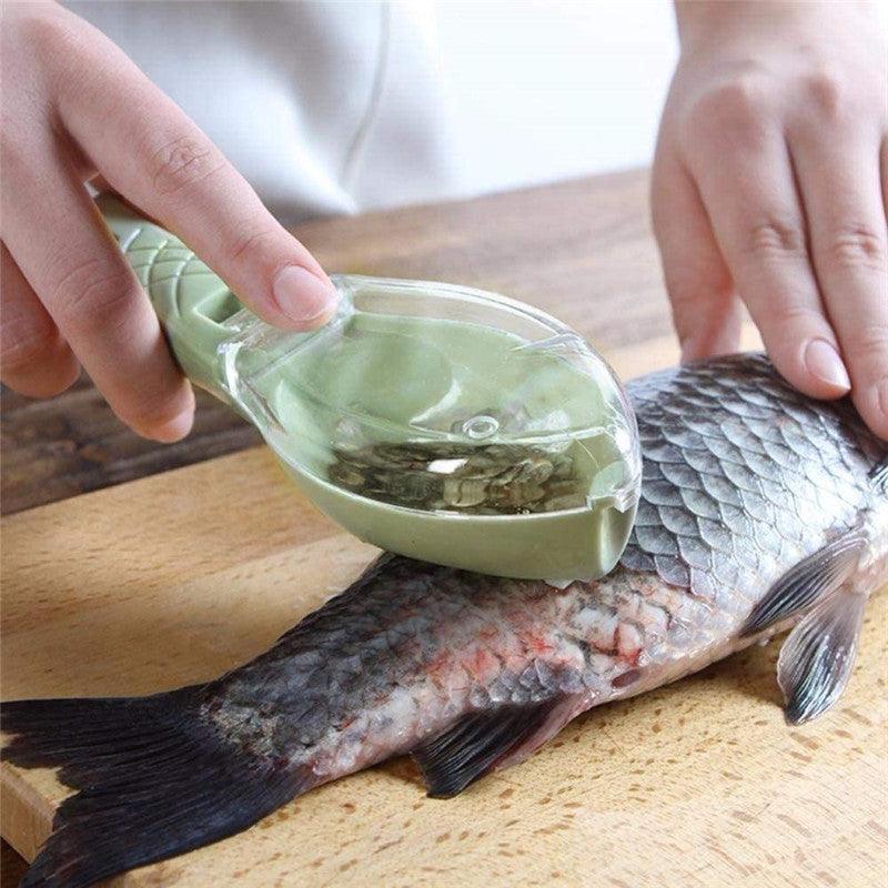 Fish Skin Brush Scraping Fish Scale Brush Grater Quick Disassembly Fish Knife Cleaning Peeling Skin Scraper Scraper Fish Scaler Kitchen Tools - Nioor