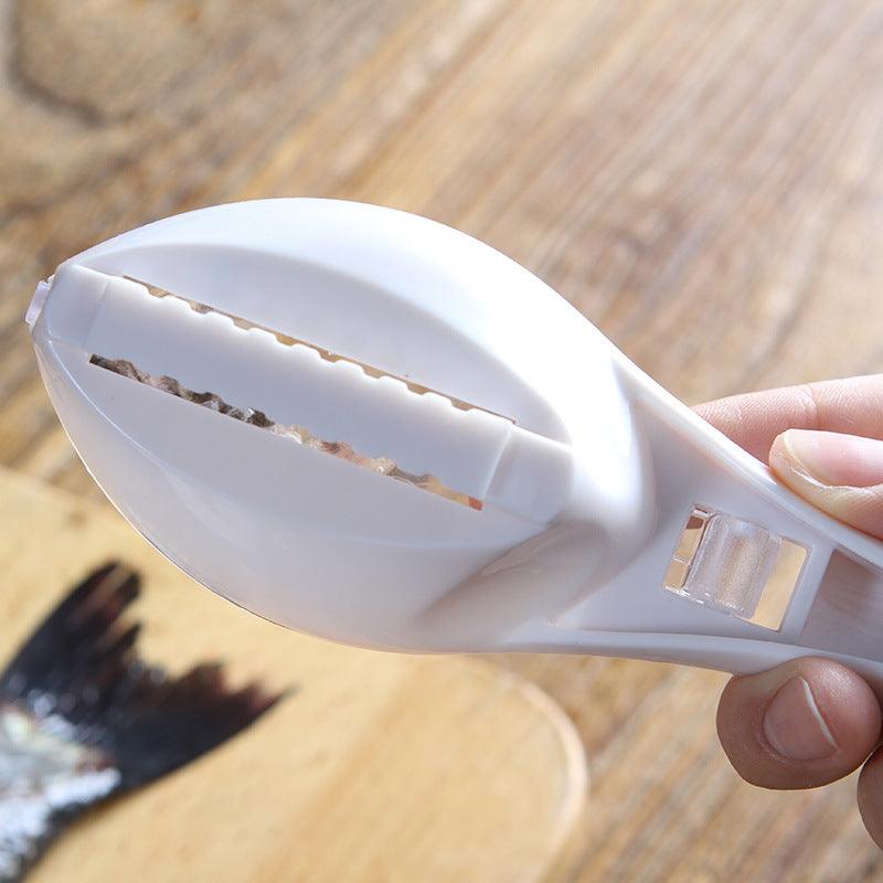 Fish Skin Brush Scraping Fish Scale Brush Grater Quick Disassembly Fish Knife Cleaning Peeling Skin Scraper Scraper Fish Scaler Kitchen Tools - Nioor