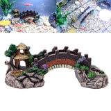 Fish Tank Aquarium Landscape Rockery Fake Bridge Landscaping Decoration Package Fish Globe Decorative Simulation Bridge Rockery Stone - Nioor