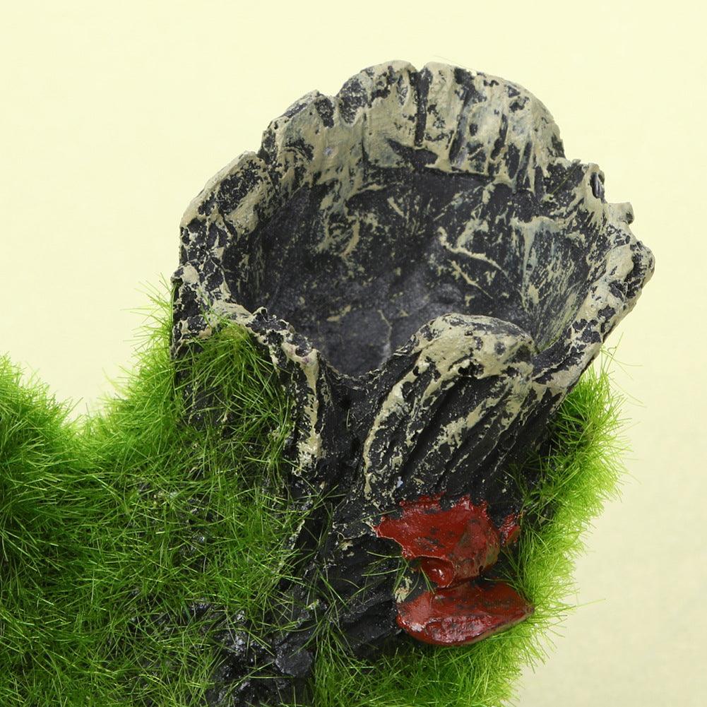 Fish Tank Decoration Imitation Moss Tree Root Shrimp Pot Shrimp Nest Spawning Tree Branches - Nioor