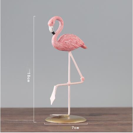 Flamingo ornament stand art statue art gift - Nioor