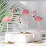 Flamingo ornament stand art statue art gift - Nioor