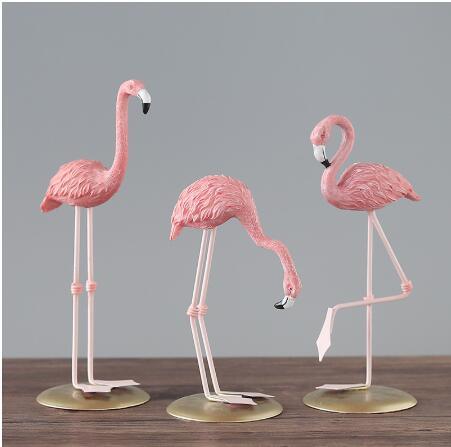 Flamingo ornament stand art statue art gift - Nioor