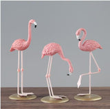 Flamingo ornament stand art statue art gift - Nioor