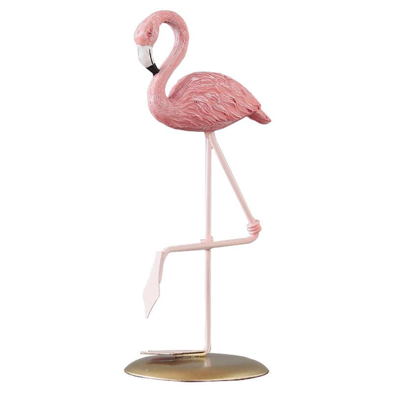 Flamingo ornament stand art statue art gift - Nioor