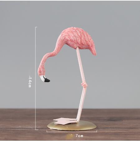 Flamingo ornament stand art statue art gift - Nioor