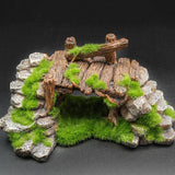 Flocking resin aquarium made of landscape stone decoration - Nioor