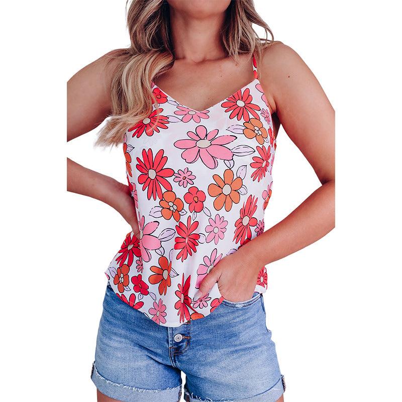 Floral Print Vacation Style Sling - Nioor