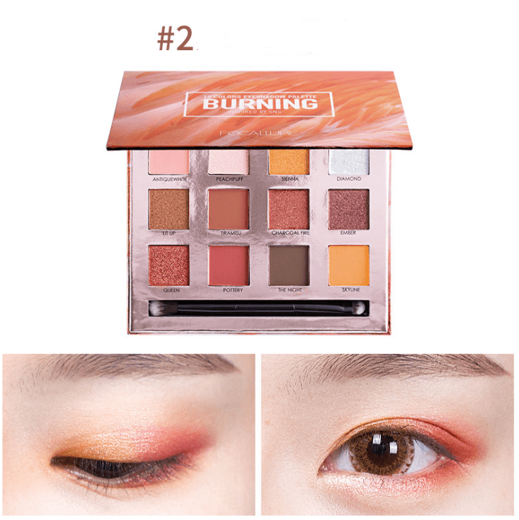 Focallure Shining Eyeshadow 12 Colors Palette - Nioor