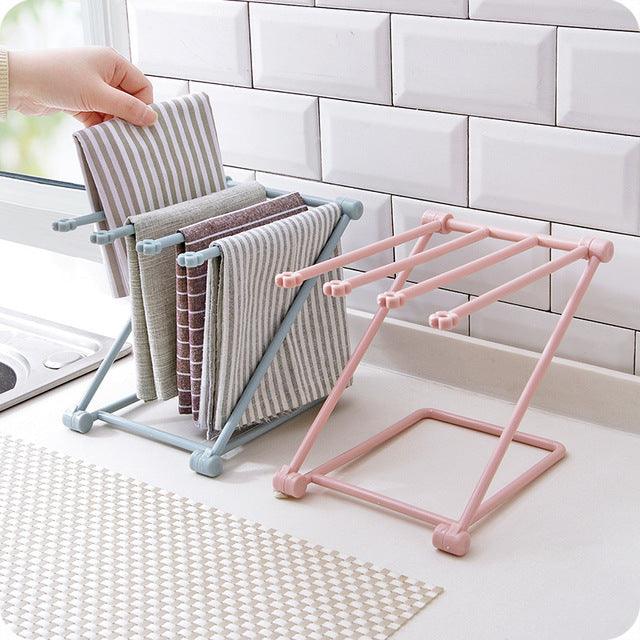 Foldable Dishcloth Shelf Kitchen Accessories Gadget Organizer - Nioor