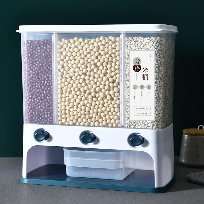 Food Storage Box Plastic Clear Container Wall-mounted Grain Storage Box for Whole Grains Kitchen Storage Container - Nioor