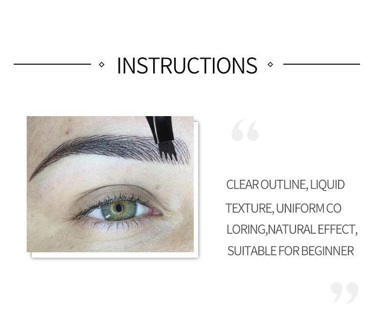 Four-head Eyebrow Pencil Liquid Eyebrow Pencil Tattoo Eyebrow Pencil Eyebrow Pencil 4-head Eyebrow Pencil Four-jaw Eyebrow Pencil - Nioor