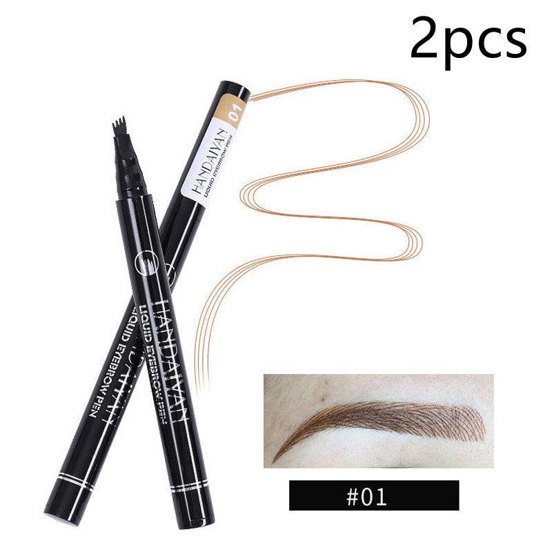 Four-head Eyebrow Pencil Liquid Eyebrow Pencil Tattoo Eyebrow Pencil Eyebrow Pencil 4-head Eyebrow Pencil Four-jaw Eyebrow Pencil - Nioor