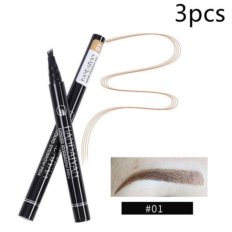 Four-head Eyebrow Pencil Liquid Eyebrow Pencil Tattoo Eyebrow Pencil Eyebrow Pencil 4-head Eyebrow Pencil Four-jaw Eyebrow Pencil - Nioor