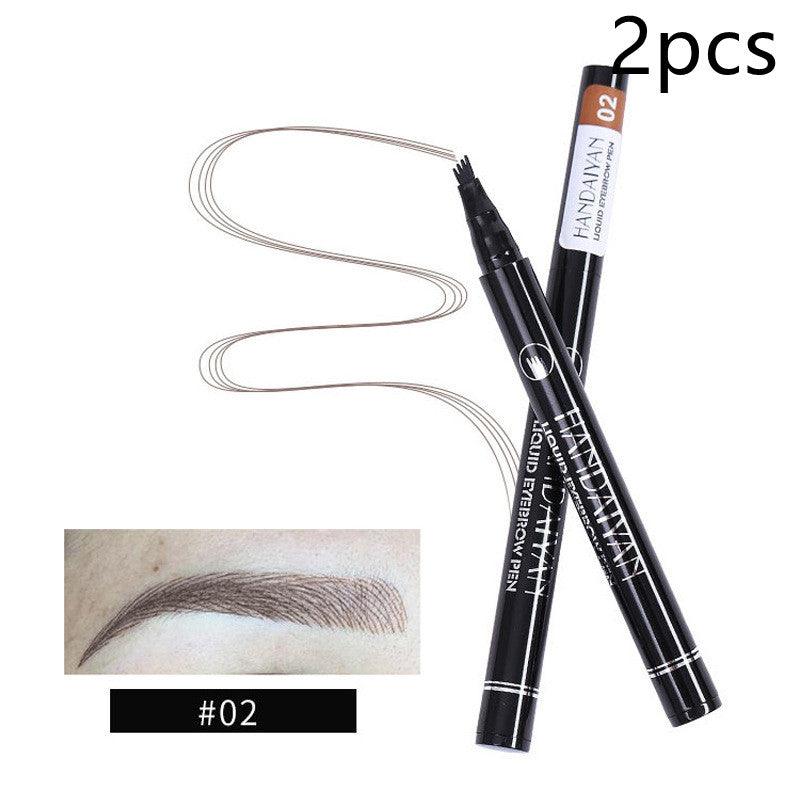 Four-head Eyebrow Pencil Liquid Eyebrow Pencil Tattoo Eyebrow Pencil Eyebrow Pencil 4-head Eyebrow Pencil Four-jaw Eyebrow Pencil - Nioor