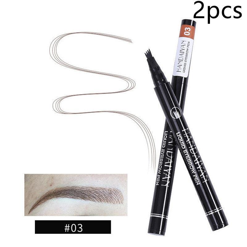 Four-head Eyebrow Pencil Liquid Eyebrow Pencil Tattoo Eyebrow Pencil Eyebrow Pencil 4-head Eyebrow Pencil Four-jaw Eyebrow Pencil - Nioor