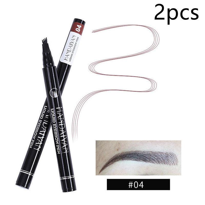 Four-head Eyebrow Pencil Liquid Eyebrow Pencil Tattoo Eyebrow Pencil Eyebrow Pencil 4-head Eyebrow Pencil Four-jaw Eyebrow Pencil - Nioor