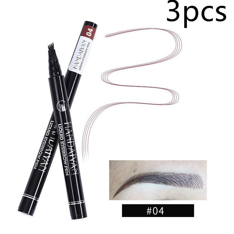 Four-head Eyebrow Pencil Liquid Eyebrow Pencil Tattoo Eyebrow Pencil Eyebrow Pencil 4-head Eyebrow Pencil Four-jaw Eyebrow Pencil - Nioor