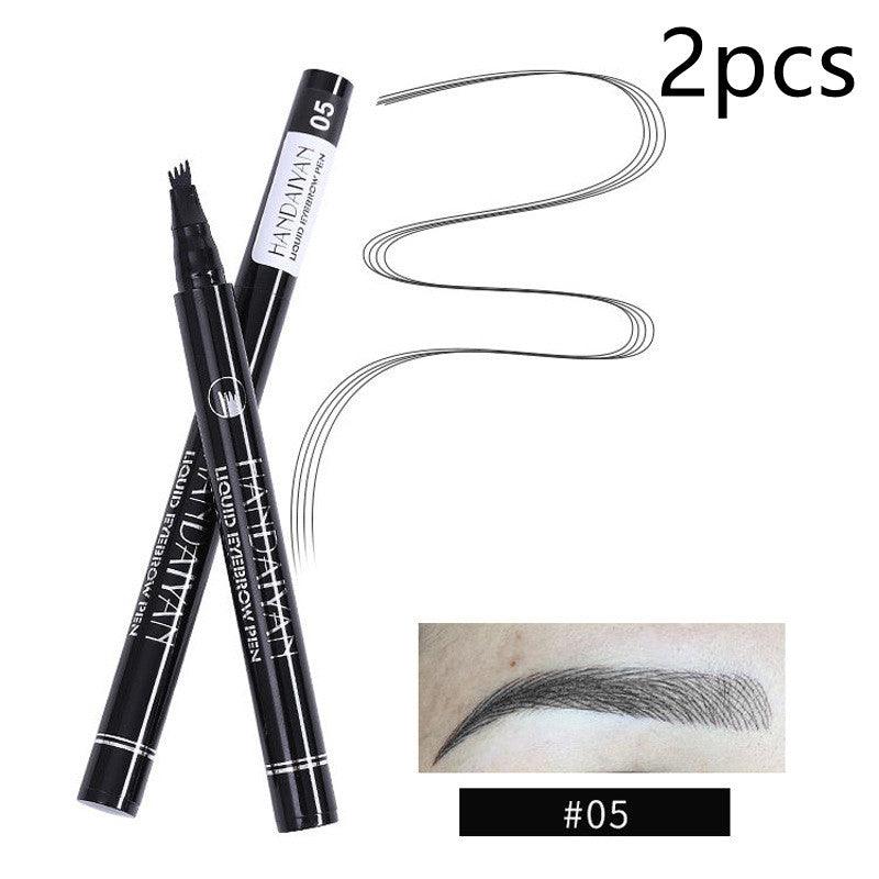 Four-head Eyebrow Pencil Liquid Eyebrow Pencil Tattoo Eyebrow Pencil Eyebrow Pencil 4-head Eyebrow Pencil Four-jaw Eyebrow Pencil - Nioor