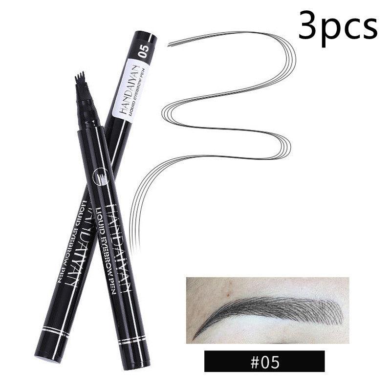 Four-head Eyebrow Pencil Liquid Eyebrow Pencil Tattoo Eyebrow Pencil Eyebrow Pencil 4-head Eyebrow Pencil Four-jaw Eyebrow Pencil - Nioor