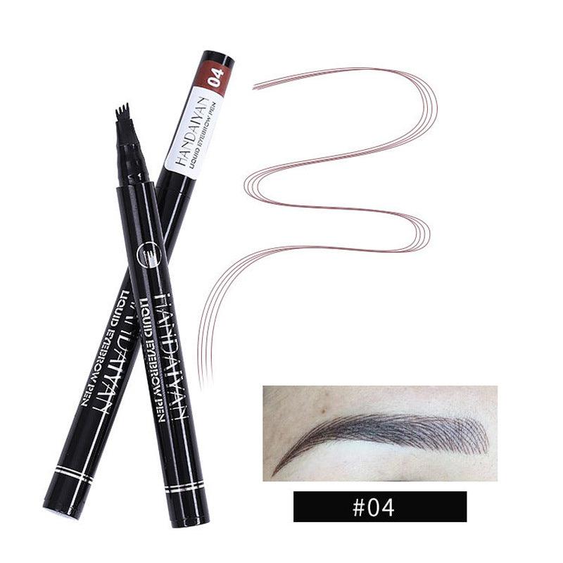 Four-head Eyebrow Pencil Liquid Eyebrow Pencil Tattoo Eyebrow Pencil Eyebrow Pencil 4-head Eyebrow Pencil Four-jaw Eyebrow Pencil - Nioor