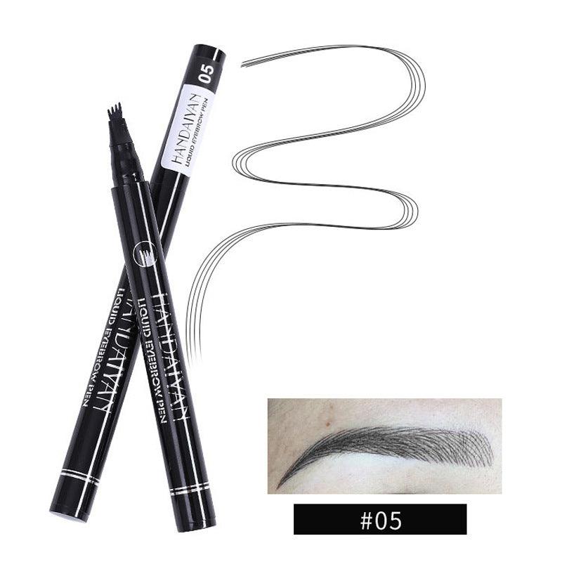 Four-head Eyebrow Pencil Liquid Eyebrow Pencil Tattoo Eyebrow Pencil Eyebrow Pencil 4-head Eyebrow Pencil Four-jaw Eyebrow Pencil - Nioor