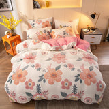 Four-piece Bedding With Velvet Sheets To Keep Warm Milk Velvet - Nioor