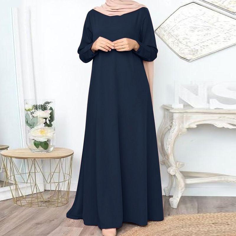 Four-sided Stretch Dress Fashionable Solid Color Long Dress Vest Casual - Nioor