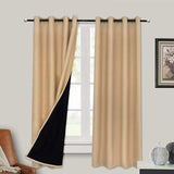 Full Blackout Hot Sale Curtain With Black Lining On The Back - Nioor