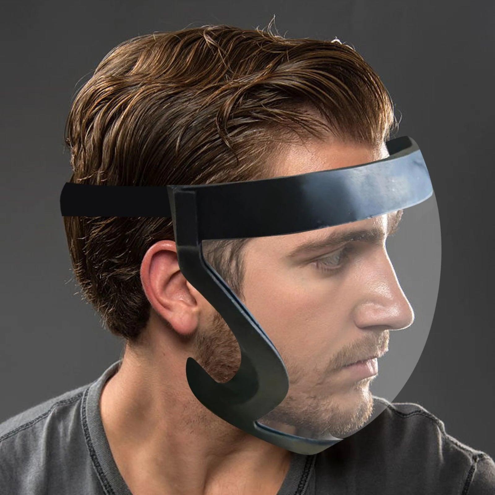 Full face mask transparent sports mask with edging - Nioor