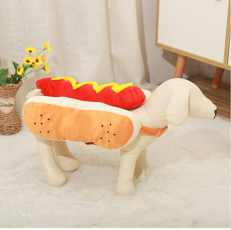 Funny Halloween Costumes For Dogs Puppy Pet Clothing Hot Dog Design Dog Clothes Pet Apparel Dressing Up Cat Party Costume Suit - Nioor