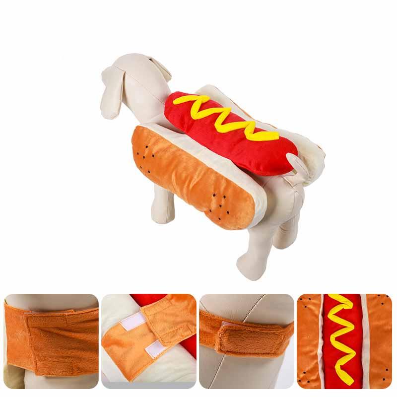 Funny Halloween Costumes For Dogs Puppy Pet Clothing Hot Dog Design Dog Clothes Pet Apparel Dressing Up Cat Party Costume Suit - Nioor