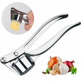 Garlic Press Crusher Mincer Chopper Peeler Squeeze Cutter Stainless Steel Ginger - Nioor