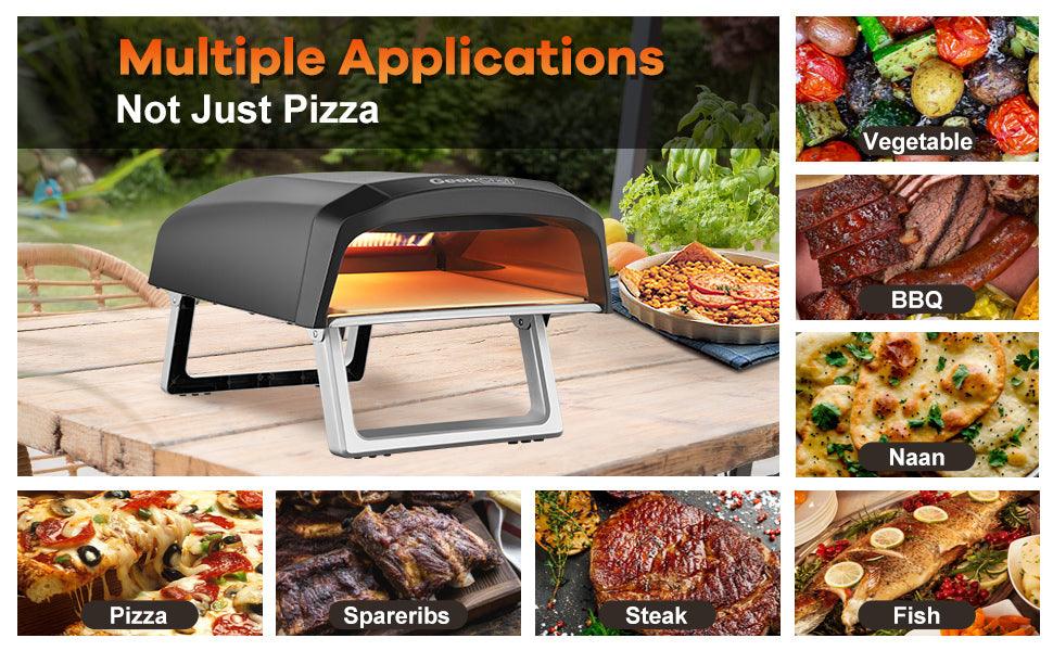 Geek Chef Gas Pizza Oven, Pizza Ovens For Outside Propane, Outdoor Ovens With 13 Inch Pizza Stone, Portable Gas Pizza Oven With Foldable Legs, Pizza Oven For Patio Garden,Ban Amazon,homedepot,lowes - Nioor