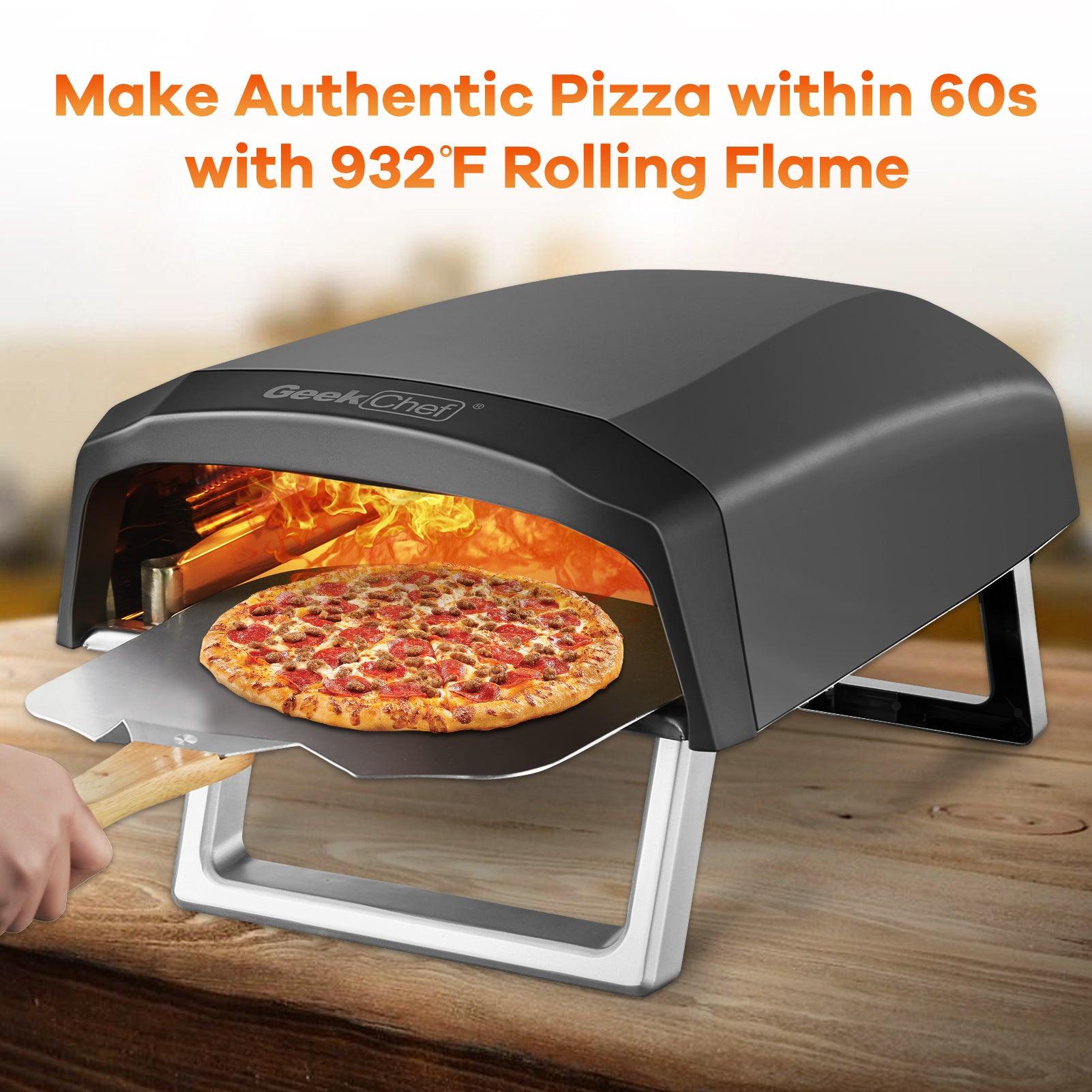 Geek Chef Gas Pizza Oven, Pizza Ovens For Outside Propane, Outdoor Ovens With 13 Inch Pizza Stone, Portable Gas Pizza Oven With Foldable Legs, Pizza Oven For Patio Garden,Ban Amazon,homedepot,lowes - Nioor