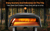 Geek Chef Gas Pizza Oven, Pizza Ovens For Outside Propane, Outdoor Ovens With 13 Inch Pizza Stone, Portable Gas Pizza Oven With Foldable Legs, Pizza Oven For Patio Garden,Ban Amazon,homedepot,lowes - Nioor