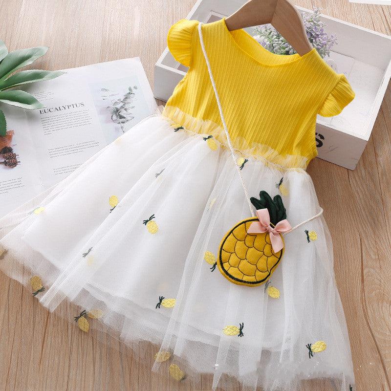 Girls Dress Summer Baby Girl Baby Foreign Style Net Yarn - Nioor