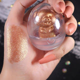 Glitter Highlighter Holographic Makeup Cute Animals Palette Shimmer and Shine Bronzer Highlight Eyeshadow Cosmetics Illuminatorl - Nioor