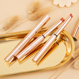 Golden Thin Tube Semi-matte Velvet Matte Moisturizing Lipstick - Nioor