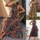 Graceful And Fashionable High Waist Dress Bohemian Dress - Nioor